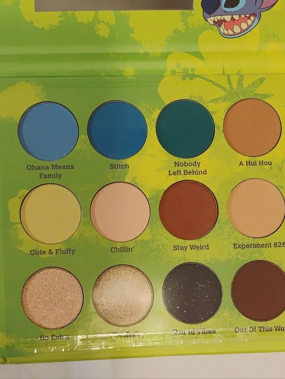 Disney Stitch Eyeshadow Palette - Green